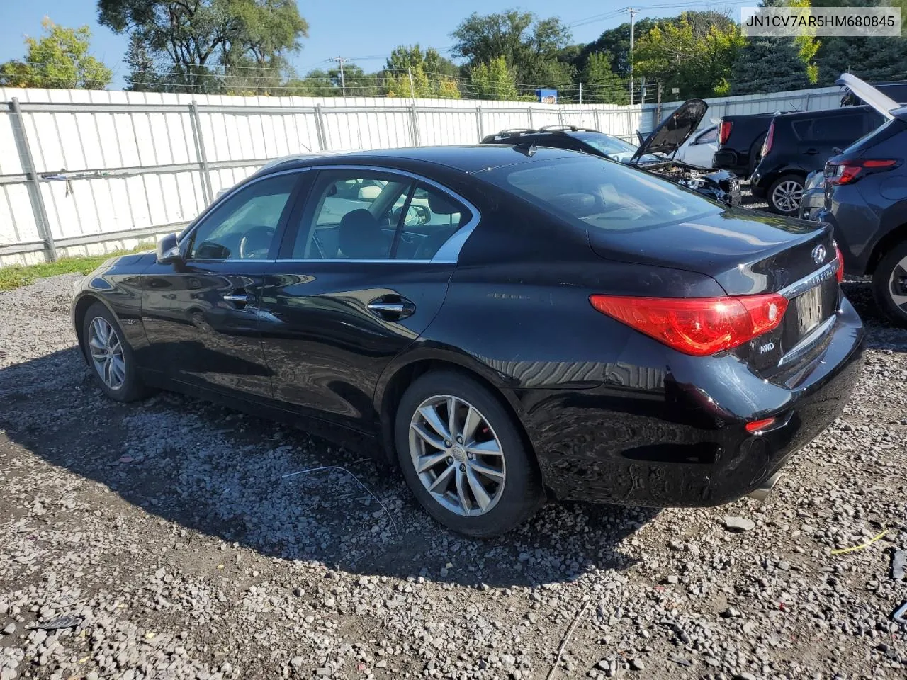 2017 Infiniti Q50 Base VIN: JN1CV7AR5HM680845 Lot: 70246454