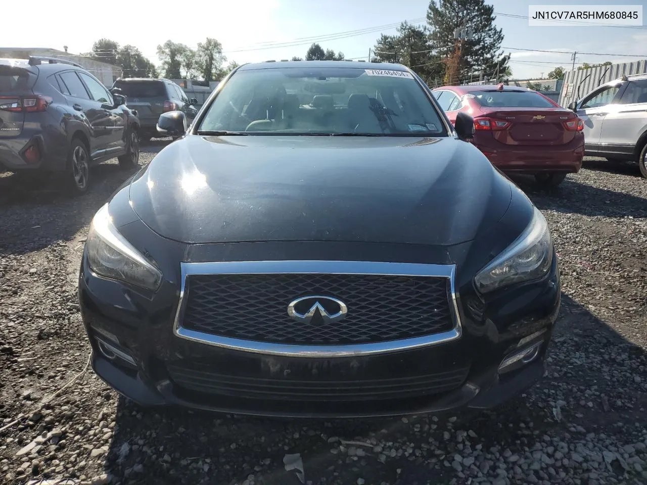 2017 Infiniti Q50 Base VIN: JN1CV7AR5HM680845 Lot: 70246454