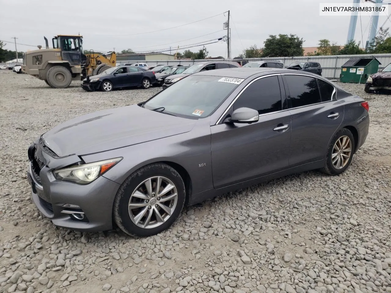 2017 Infiniti Q50 Premium VIN: JN1EV7AR3HM831867 Lot: 70323704