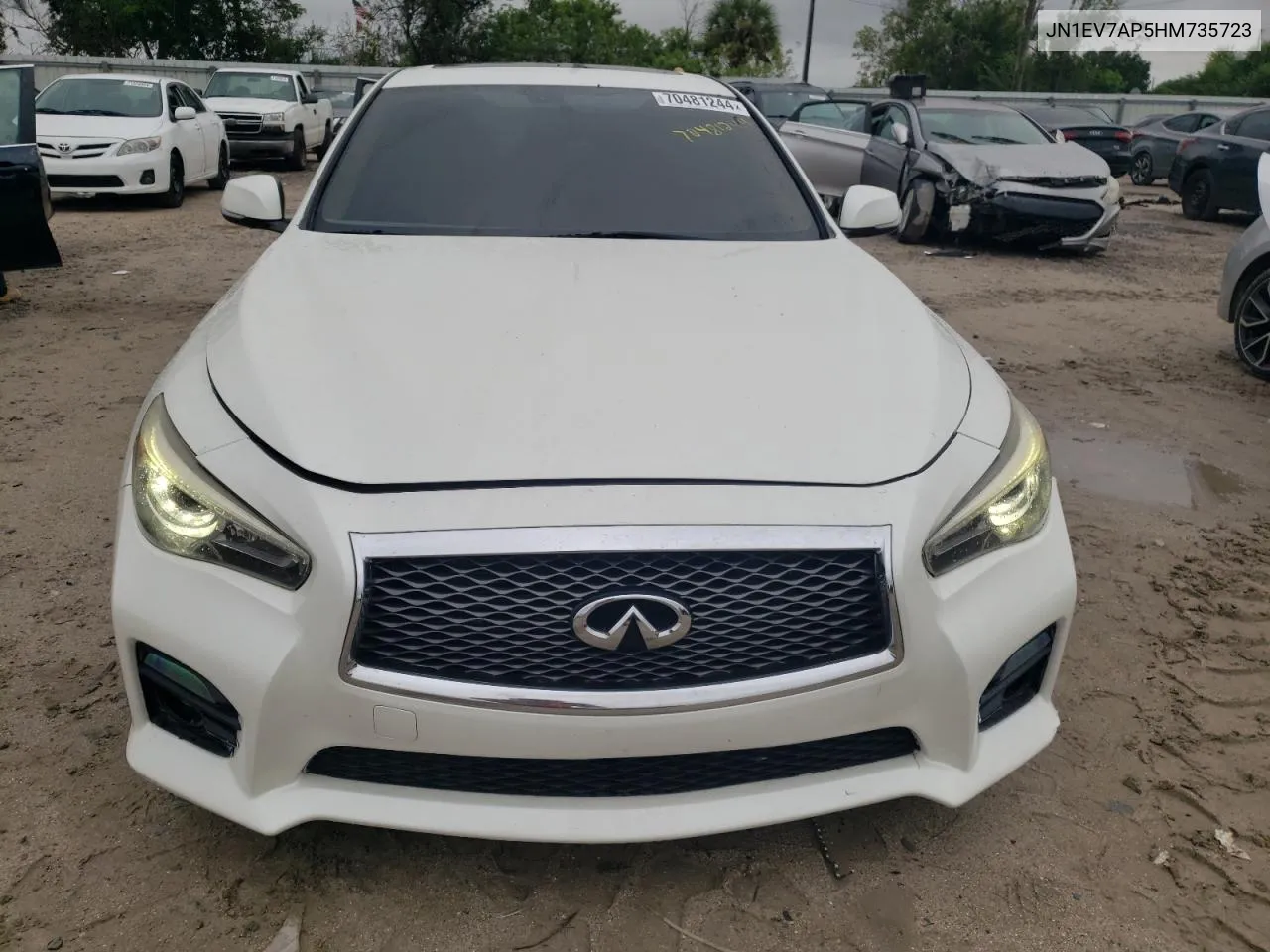 JN1EV7AP5HM735723 2017 Infiniti Q50 Premium