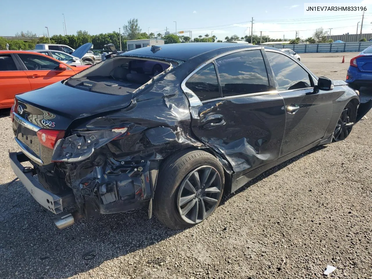 2017 Infiniti Q50 Premium VIN: JN1EV7AR3HM833196 Lot: 70847914