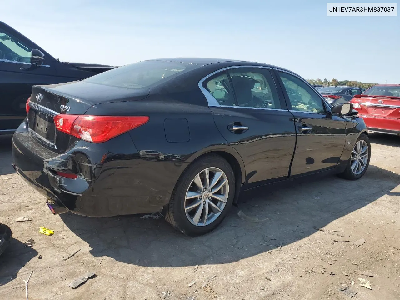 2017 Infiniti Q50 Premium VIN: JN1EV7AR3HM837037 Lot: 71031364