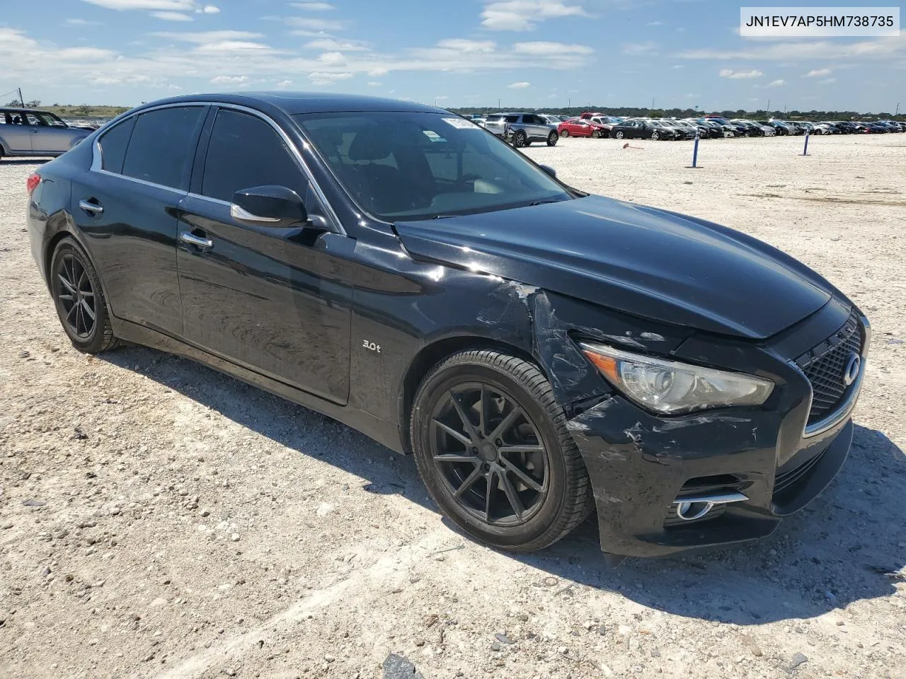 2017 Infiniti Q50 Premium VIN: JN1EV7AP5HM738735 Lot: 71151024