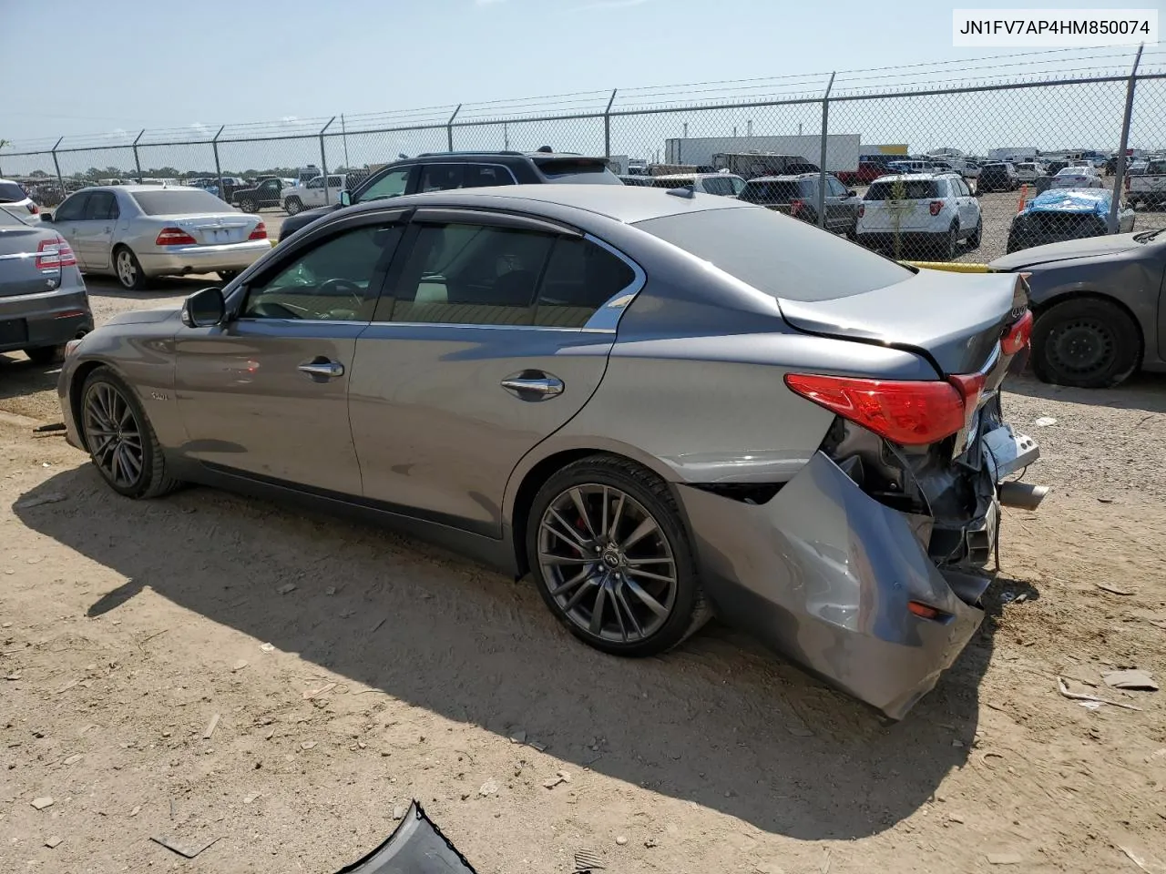 2017 Infiniti Q50 Red Sport 400 VIN: JN1FV7AP4HM850074 Lot: 71178104