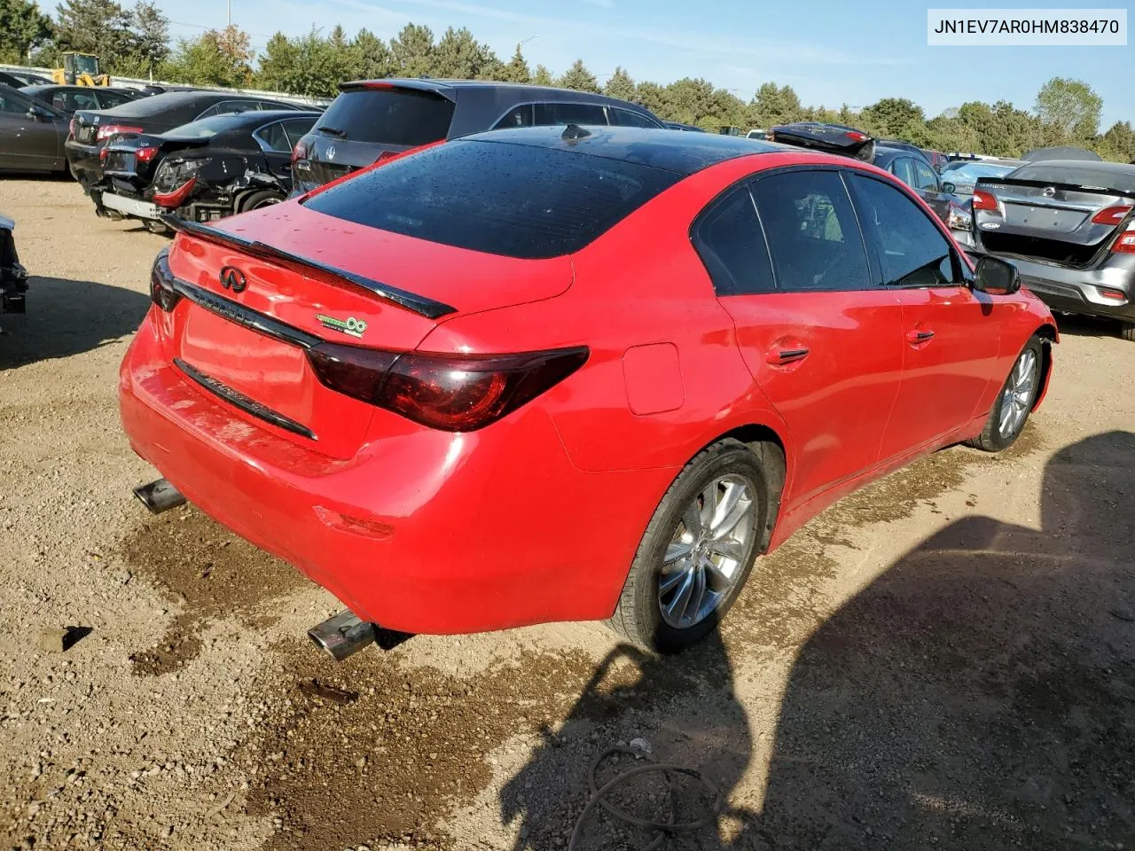 2017 Infiniti Q50 Premium VIN: JN1EV7AR0HM838470 Lot: 71427784