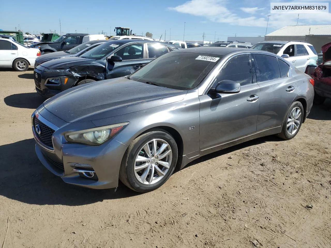 2017 Infiniti Q50 Premium VIN: JN1EV7ARXHM831879 Lot: 71502704