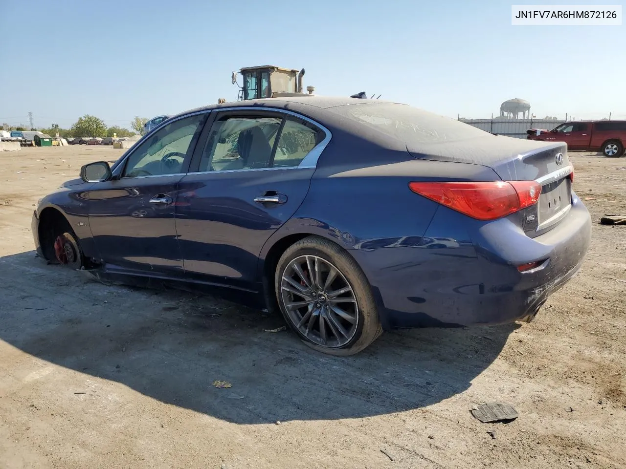 2017 Infiniti Q50 Red Sport 400 VIN: JN1FV7AR6HM872126 Lot: 71847414