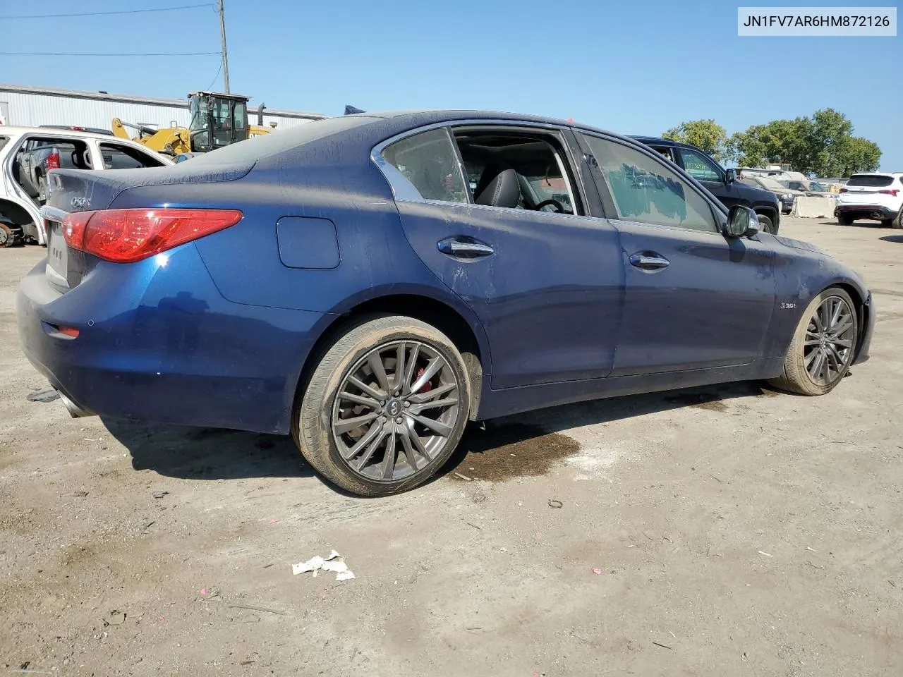 2017 Infiniti Q50 Red Sport 400 VIN: JN1FV7AR6HM872126 Lot: 71847414