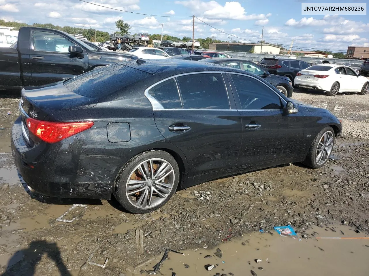 2017 Infiniti Q50 Base VIN: JN1CV7AR2HM680236 Lot: 71917884