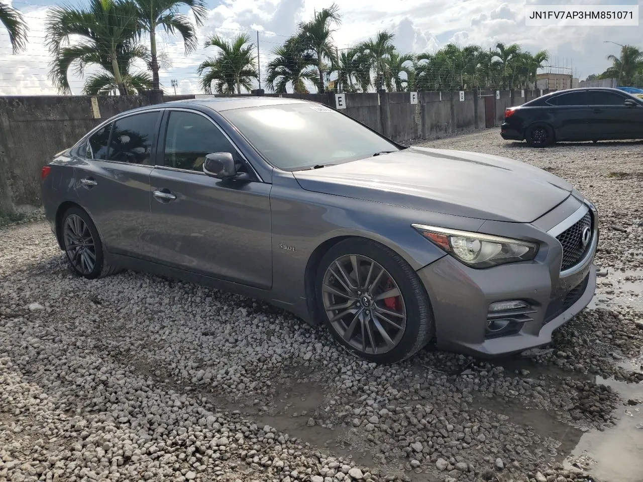 2017 Infiniti Q50 Red Sport 400 VIN: JN1FV7AP3HM851071 Lot: 72463724