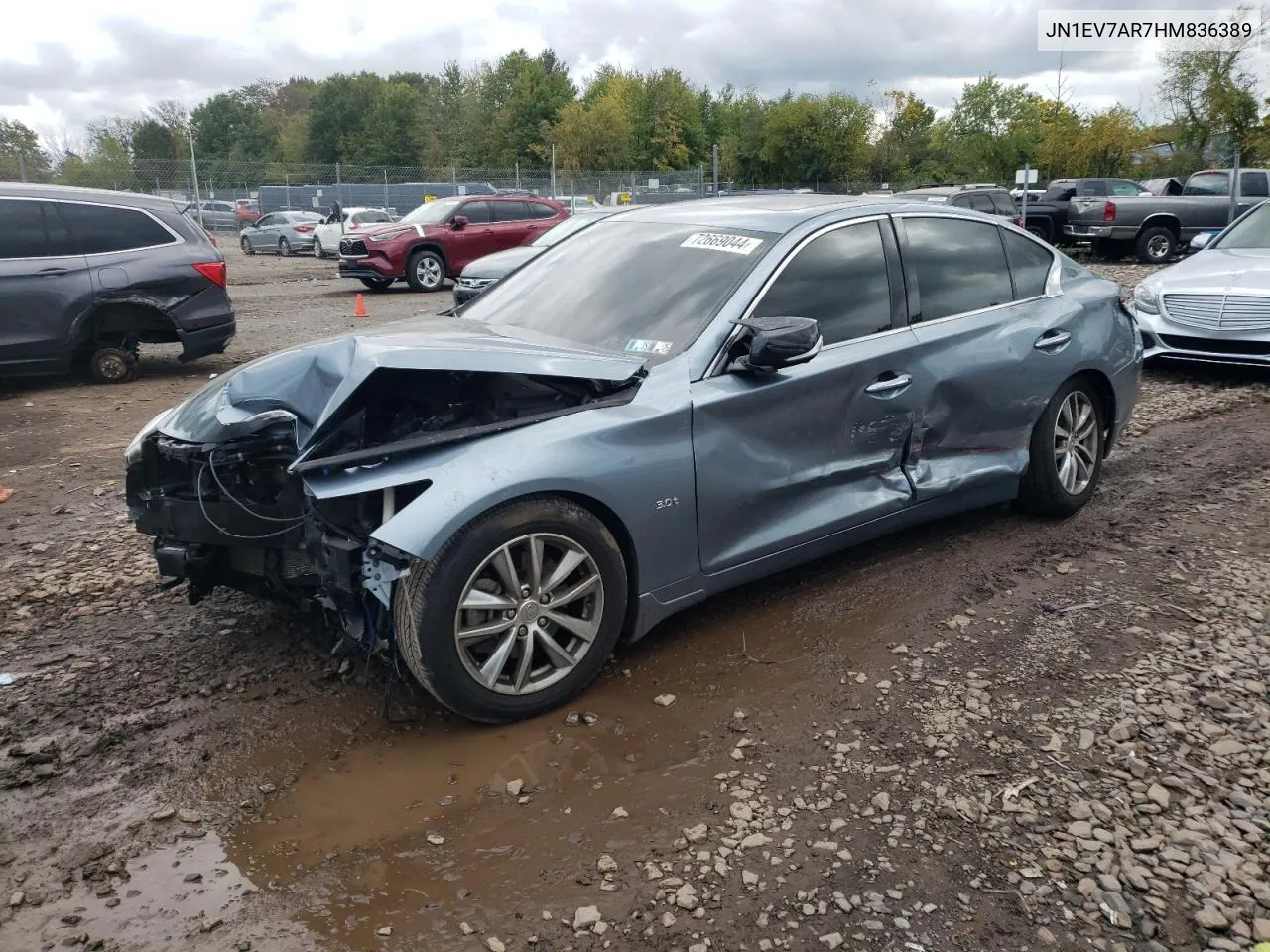 2017 Infiniti Q50 Premium VIN: JN1EV7AR7HM836389 Lot: 72669044