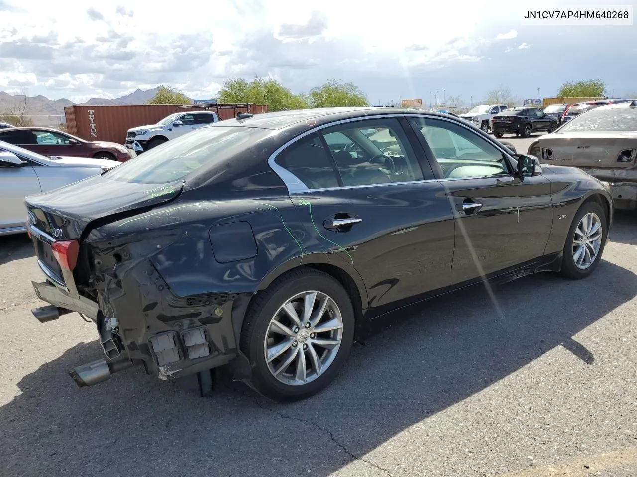 2017 Infiniti Q50 Base VIN: JN1CV7AP4HM640268 Lot: 72729784