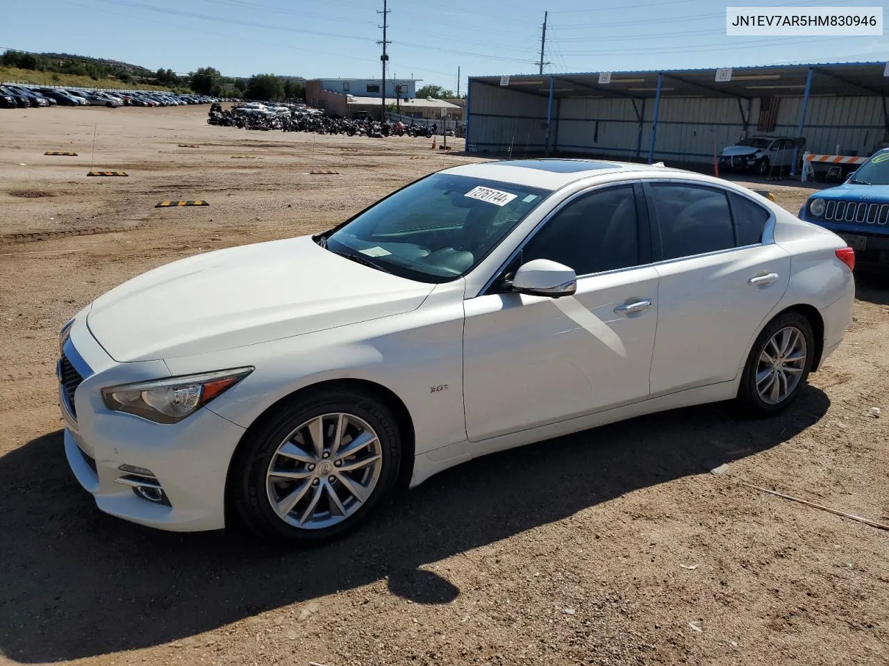 2017 Infiniti Q50 Premium VIN: JN1EV7AR5HM830946 Lot: 72761744