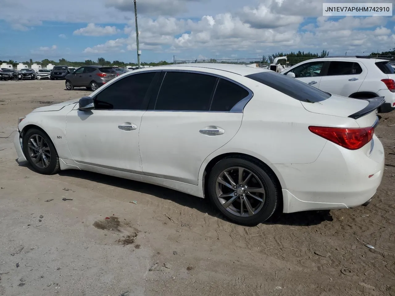 2017 Infiniti Q50 Premium VIN: JN1EV7AP6HM742910 Lot: 72795414