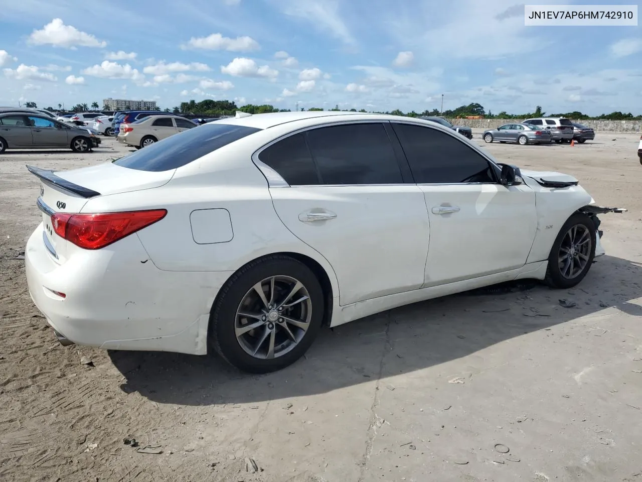 2017 Infiniti Q50 Premium VIN: JN1EV7AP6HM742910 Lot: 72795414