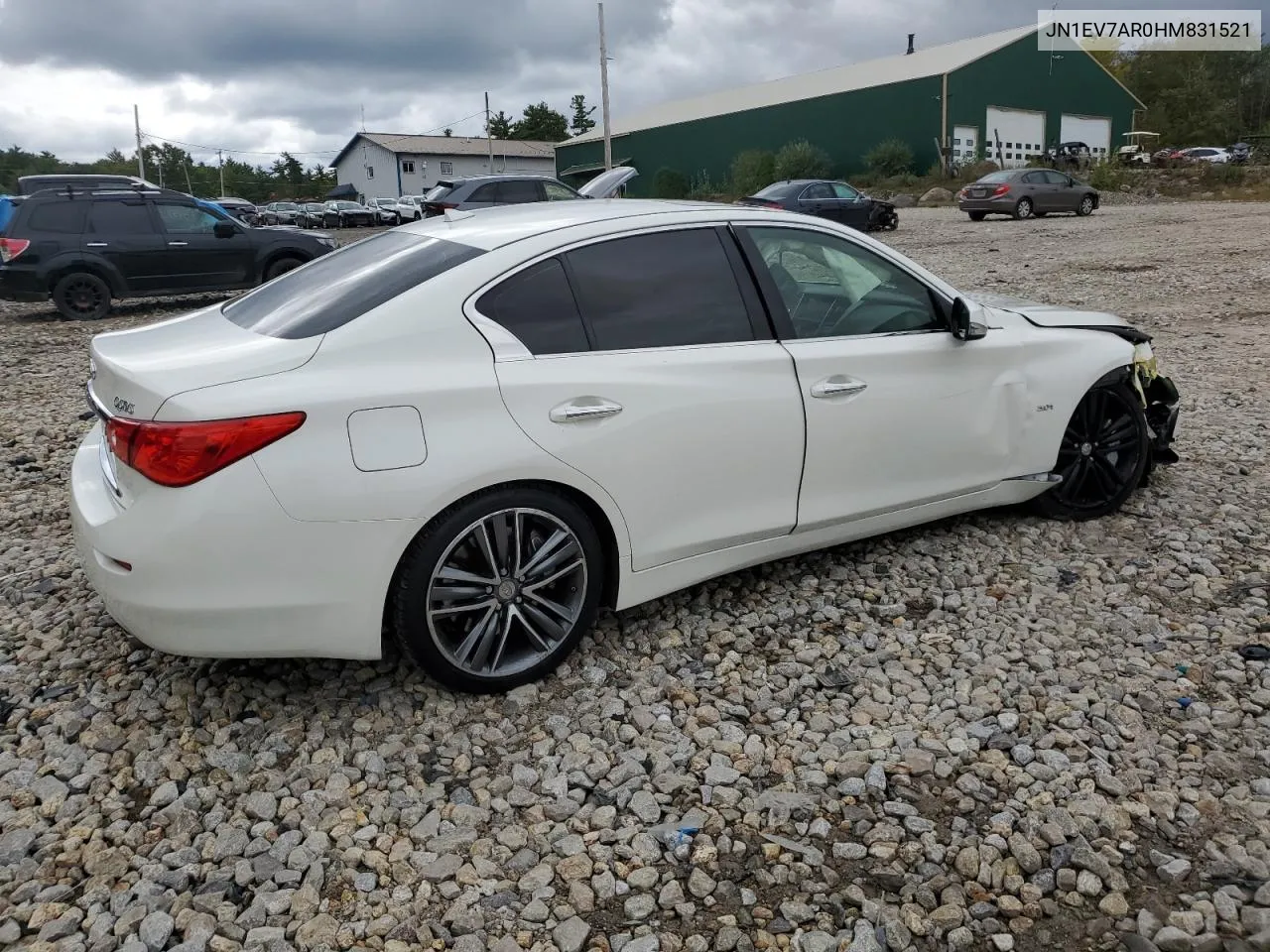 2017 Infiniti Q50 Premium VIN: JN1EV7AR0HM831521 Lot: 72819114