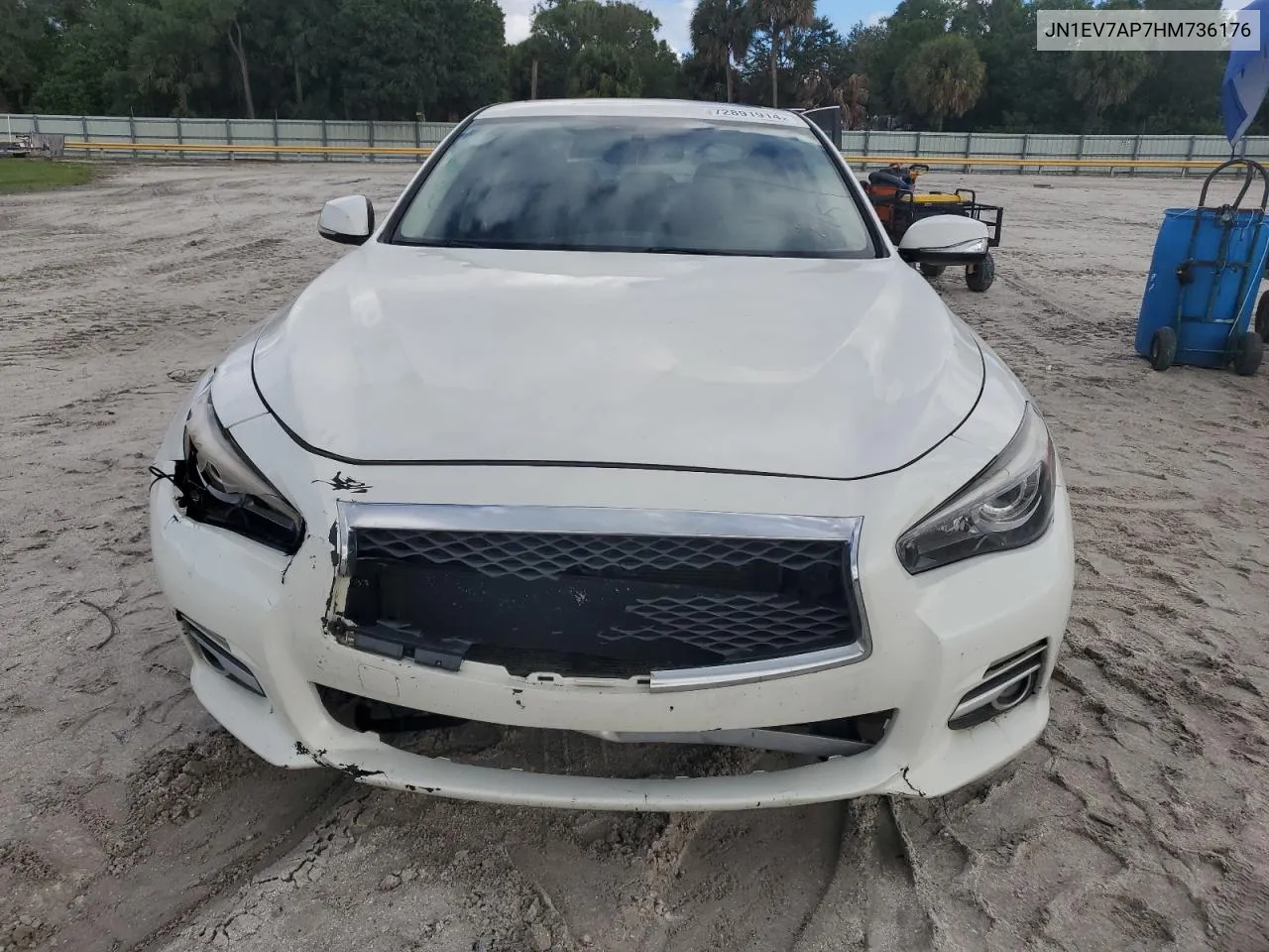 2017 Infiniti Q50 Premium VIN: JN1EV7AP7HM736176 Lot: 72891914