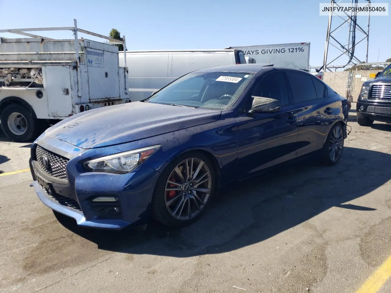 JN1FV7AP3HM850406 2017 Infiniti Q50 Red Sport 400