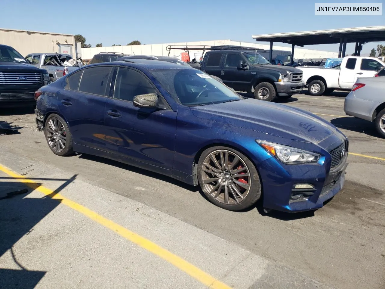 JN1FV7AP3HM850406 2017 Infiniti Q50 Red Sport 400