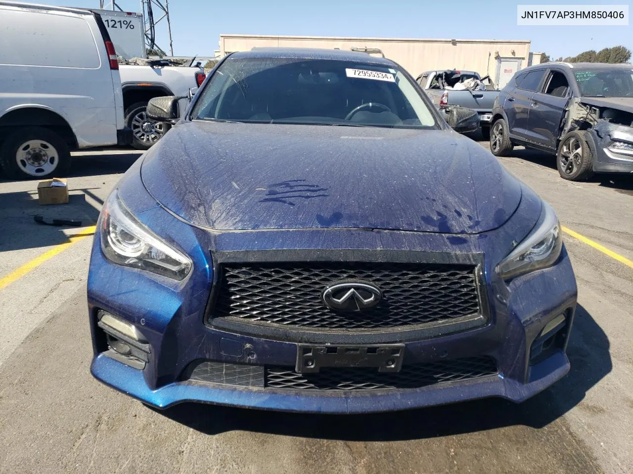 JN1FV7AP3HM850406 2017 Infiniti Q50 Red Sport 400