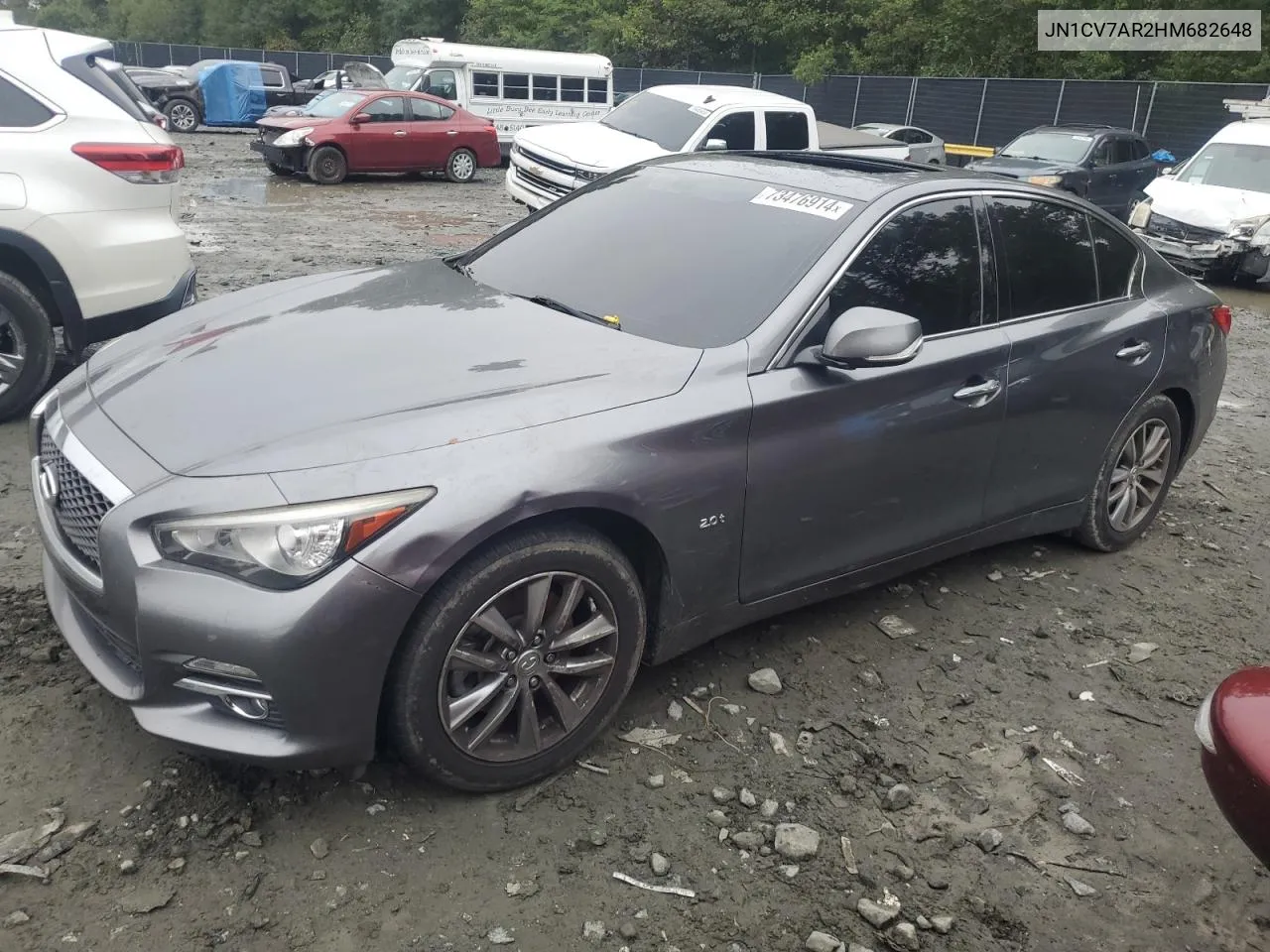 2017 Infiniti Q50 Base VIN: JN1CV7AR2HM682648 Lot: 73476914