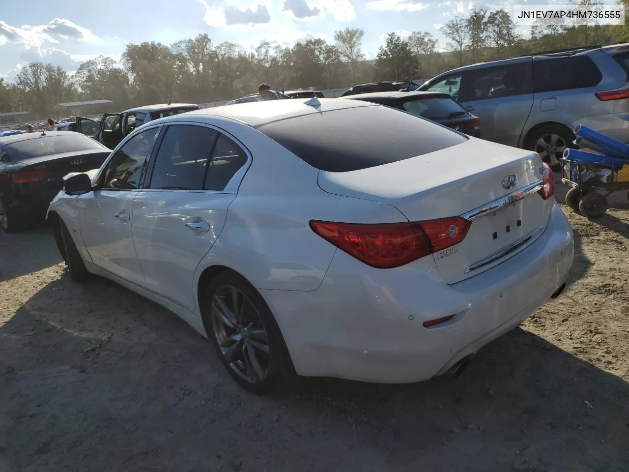 2017 Infiniti Q50 Premium VIN: JN1EV7AP4HM736555 Lot: 74028504