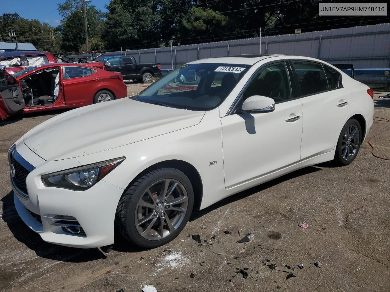 2017 Infiniti Q50 Premium VIN: JN1EV7AP9HM740410 Lot: 74190884