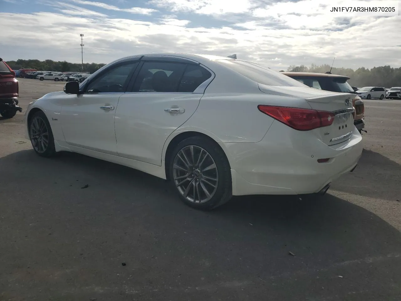 2017 Infiniti Q50 Red Sport 400 VIN: JN1FV7AR3HM870205 Lot: 74228464