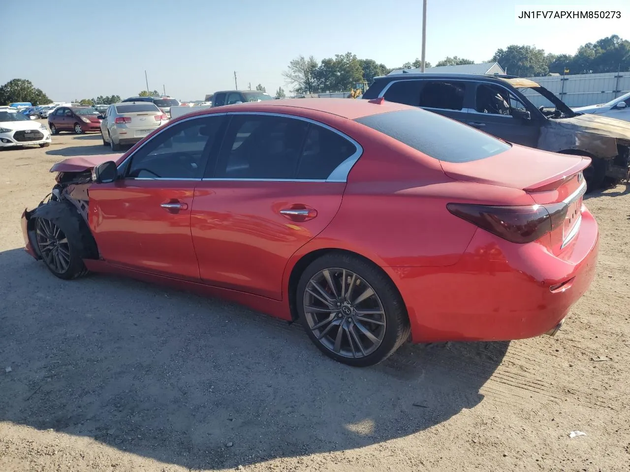 2017 Infiniti Q50 Red Sport 400 VIN: JN1FV7APXHM850273 Lot: 74681884