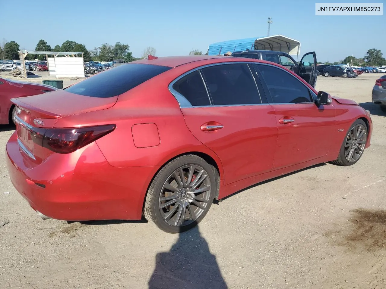 2017 Infiniti Q50 Red Sport 400 VIN: JN1FV7APXHM850273 Lot: 74681884