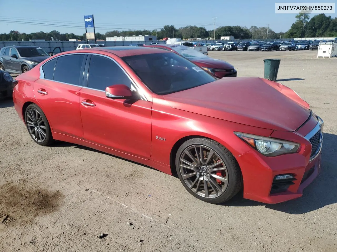 2017 Infiniti Q50 Red Sport 400 VIN: JN1FV7APXHM850273 Lot: 74681884