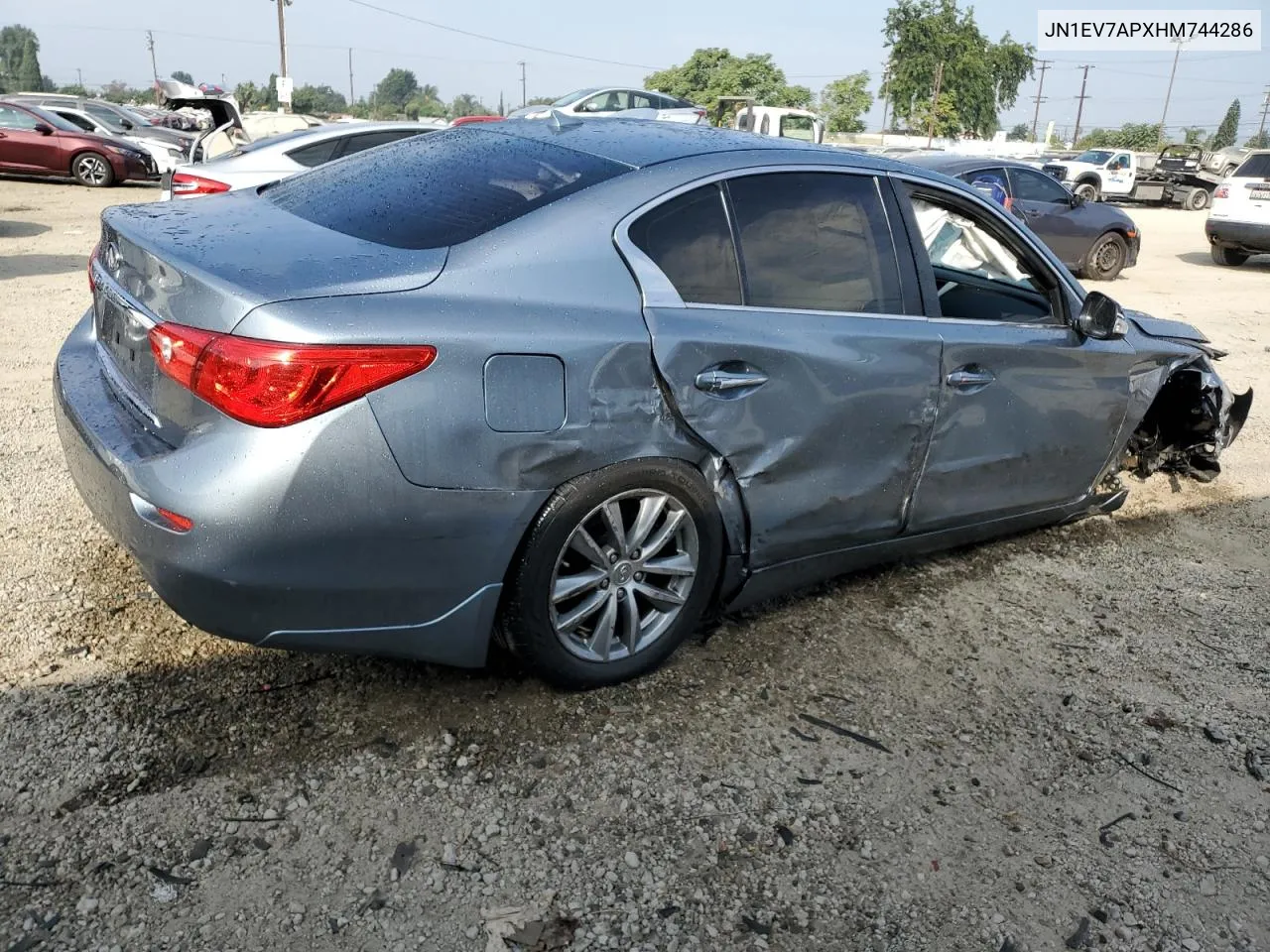 2017 Infiniti Q50 Premium VIN: JN1EV7APXHM744286 Lot: 74842344