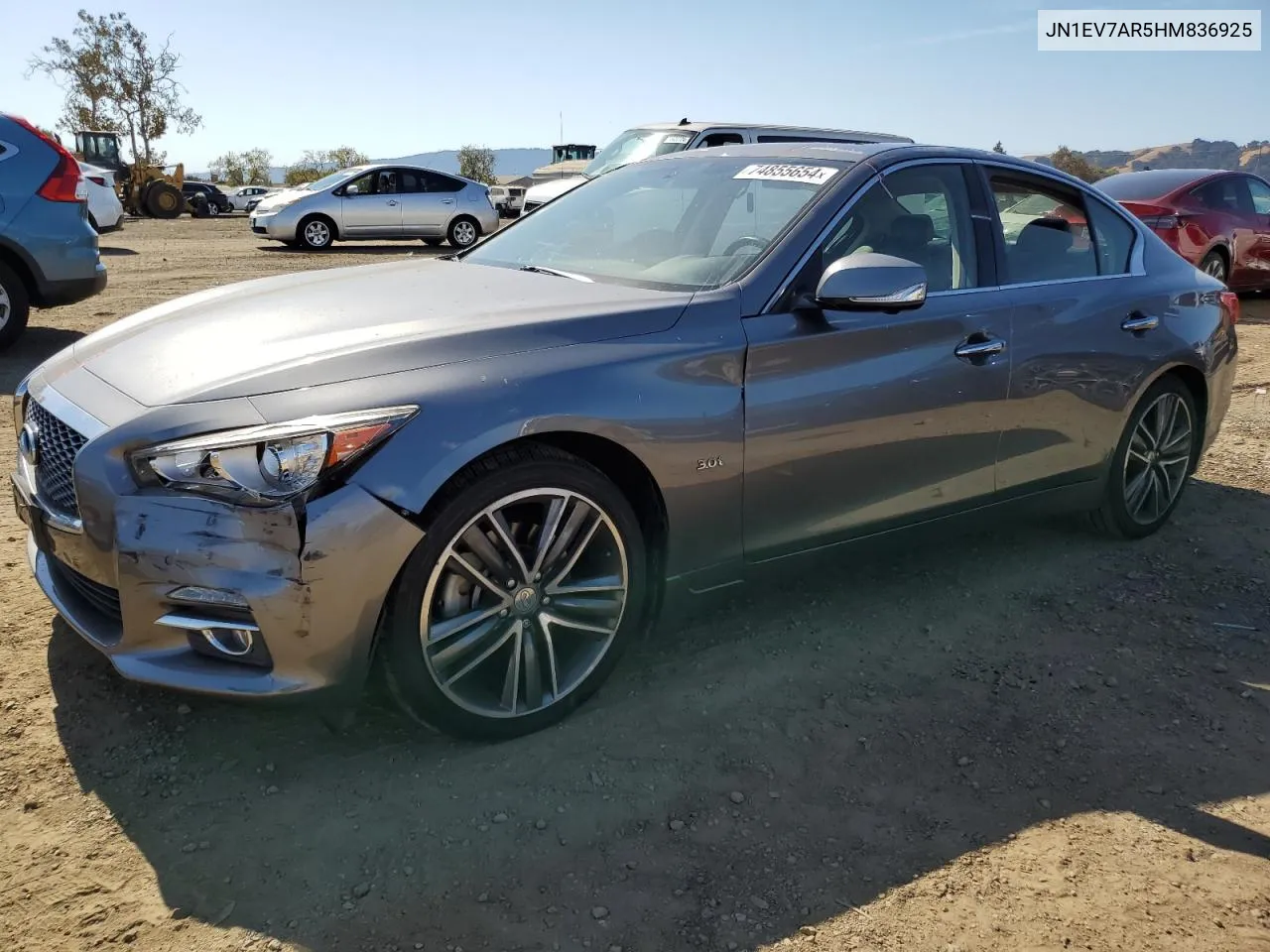 2017 Infiniti Q50 Premium VIN: JN1EV7AR5HM836925 Lot: 74855654