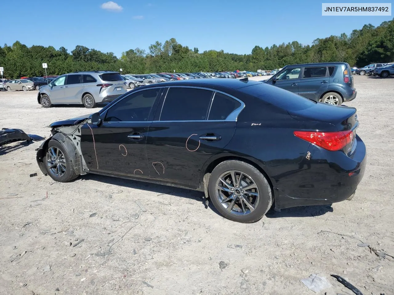 2017 Infiniti Q50 Premium VIN: JN1EV7AR5HM837492 Lot: 74989534