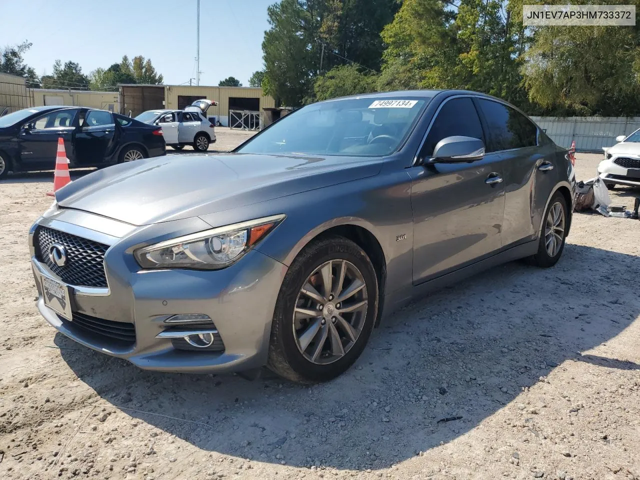 2017 Infiniti Q50 Premium VIN: JN1EV7AP3HM733372 Lot: 74997134