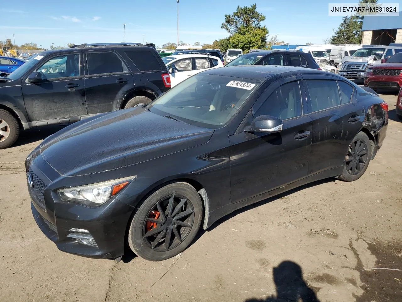 2017 Infiniti Q50 Premium VIN: JN1EV7AR7HM831824 Lot: 75964824