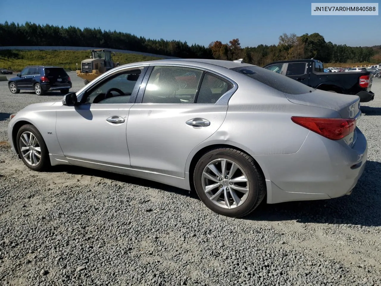 2017 Infiniti Q50 Premium VIN: JN1EV7AR0HM840588 Lot: 76129124