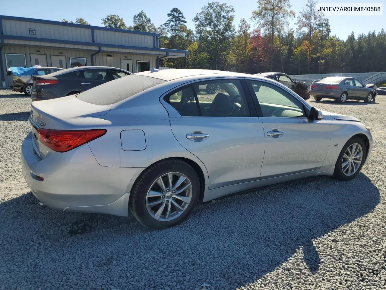 JN1EV7AR0HM840588 2017 Infiniti Q50 Premium