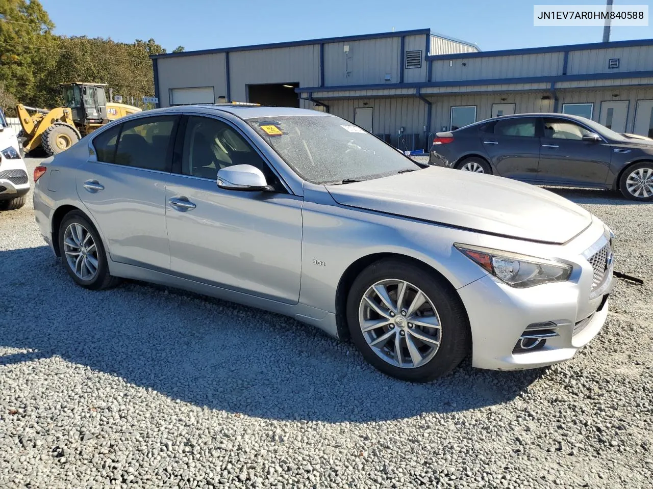 2017 Infiniti Q50 Premium VIN: JN1EV7AR0HM840588 Lot: 76129124