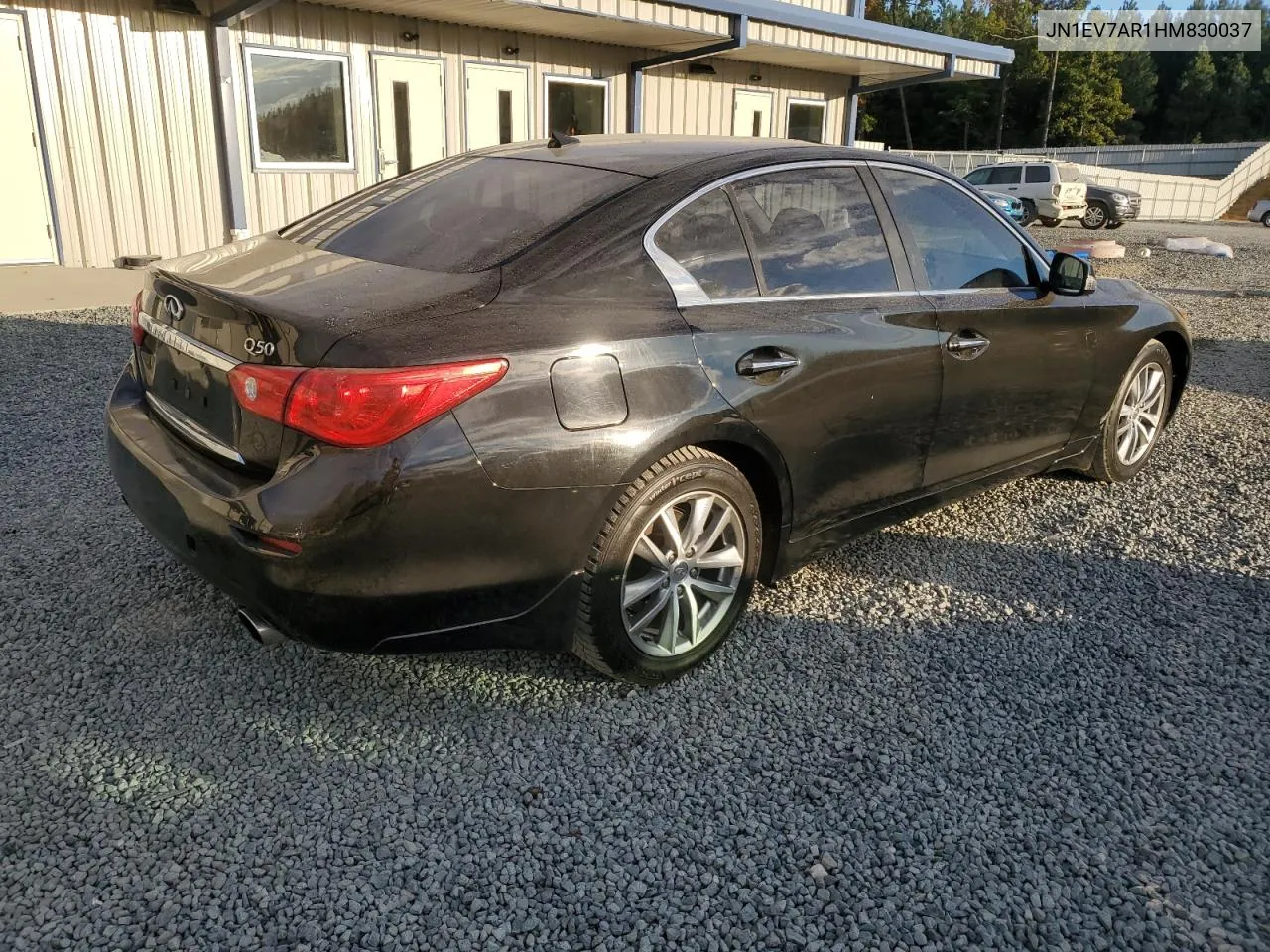 2017 Infiniti Q50 Premium VIN: JN1EV7AR1HM830037 Lot: 76292934