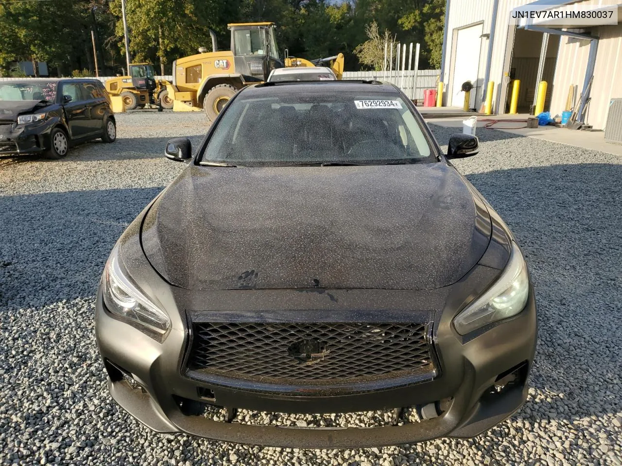 2017 Infiniti Q50 Premium VIN: JN1EV7AR1HM830037 Lot: 76292934