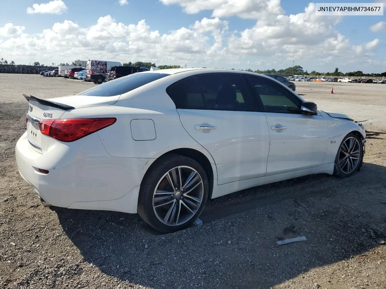 2017 Infiniti Q50 Premium VIN: JN1EV7AP8HM734677 Lot: 76466954