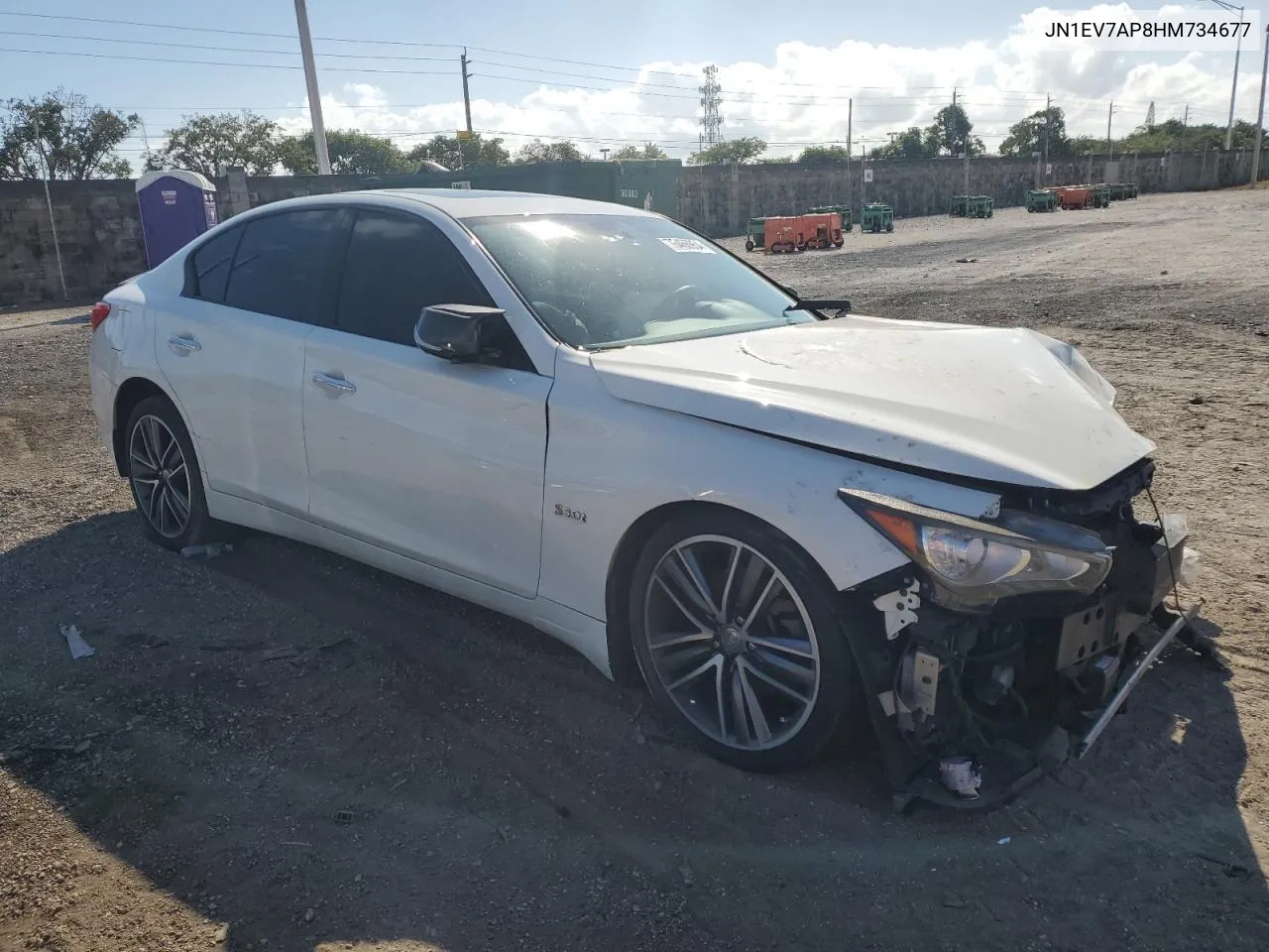 2017 Infiniti Q50 Premium VIN: JN1EV7AP8HM734677 Lot: 76466954