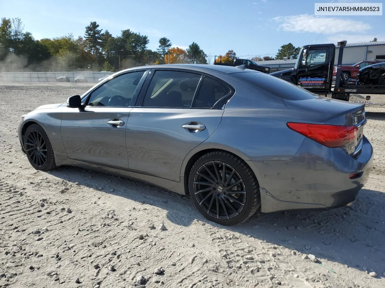 2017 Infiniti Q50 Premium VIN: JN1EV7AR5HM840523 Lot: 76724664