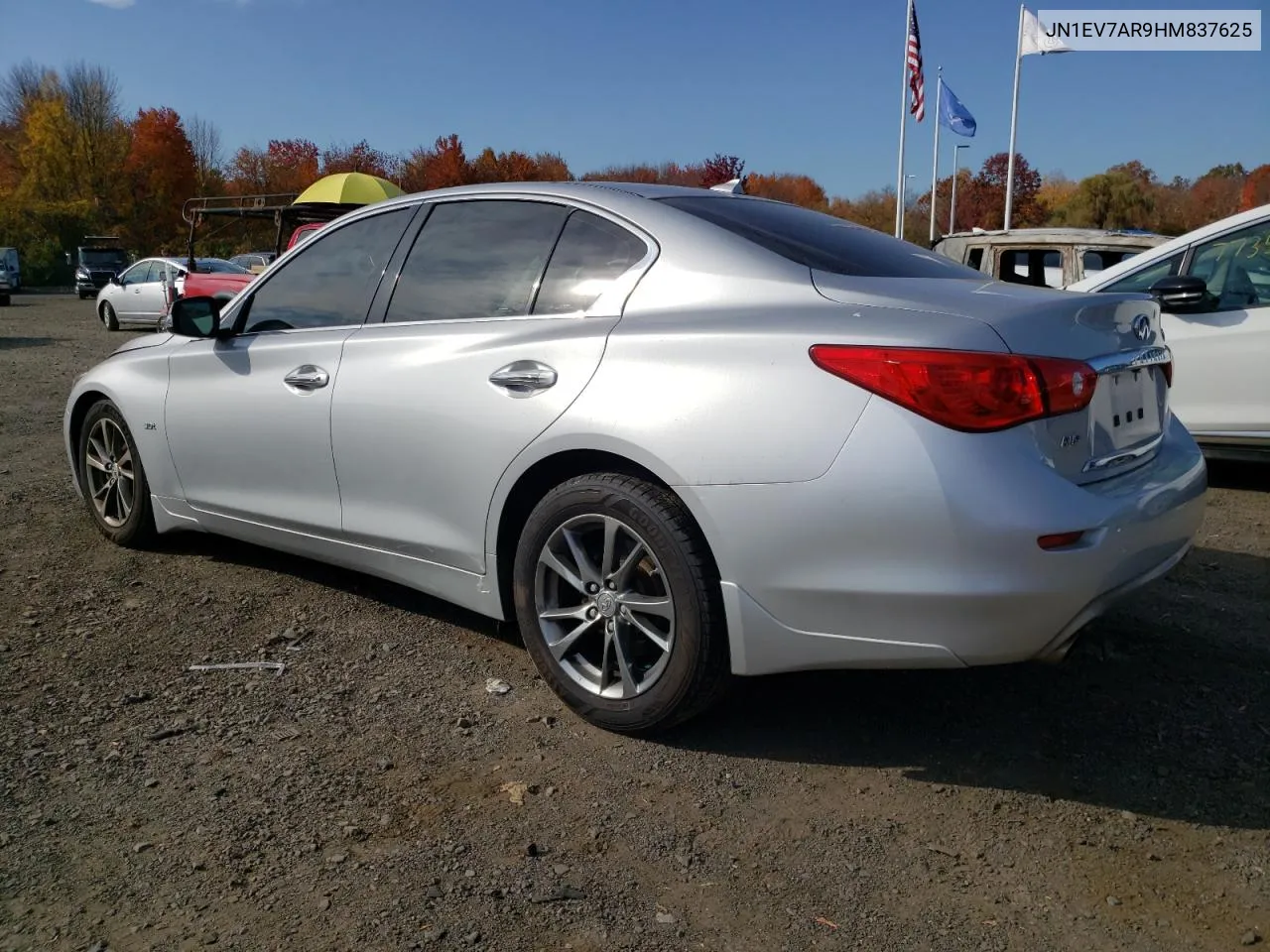 2017 Infiniti Q50 Premium VIN: JN1EV7AR9HM837625 Lot: 76824814