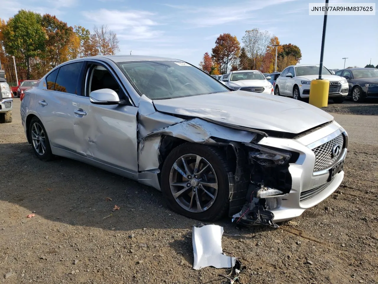 2017 Infiniti Q50 Premium VIN: JN1EV7AR9HM837625 Lot: 76824814