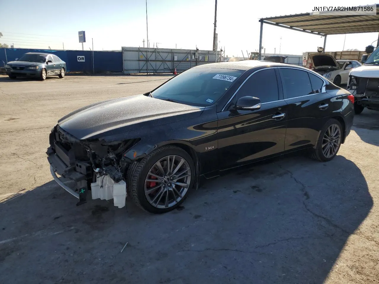 JN1FV7AR2HM871586 2017 Infiniti Q50 Red Sport 400