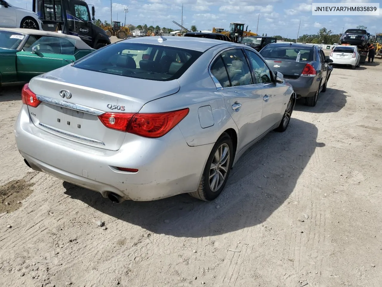 2017 Infiniti Q50 Premium VIN: JN1EV7AR7HM835839 Lot: 77254894