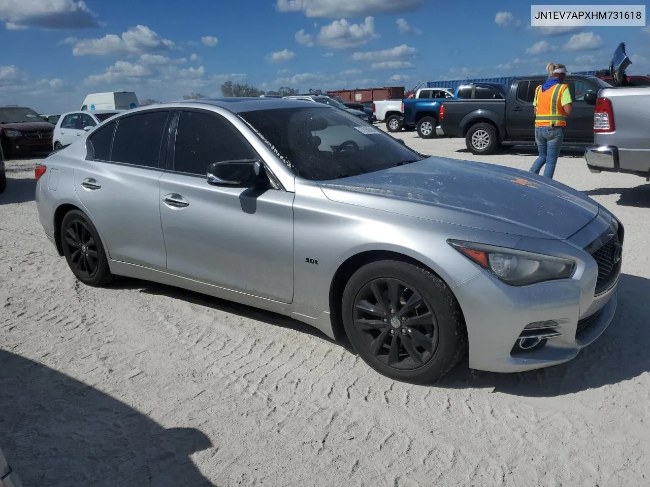 2017 Infiniti Q50 Premium VIN: JN1EV7APXHM731618 Lot: 77260084