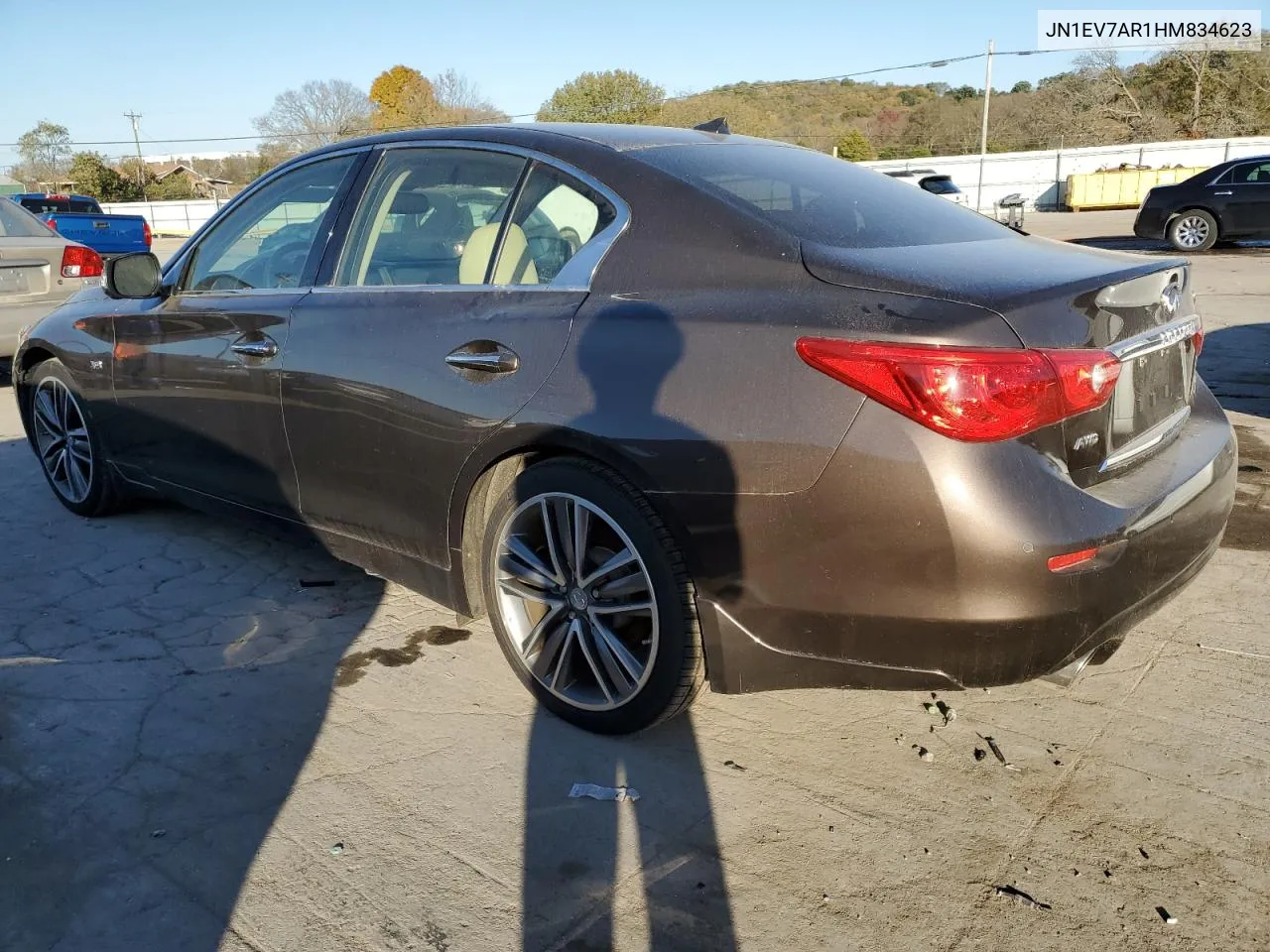 2017 Infiniti Q50 Premium VIN: JN1EV7AR1HM834623 Lot: 77641214